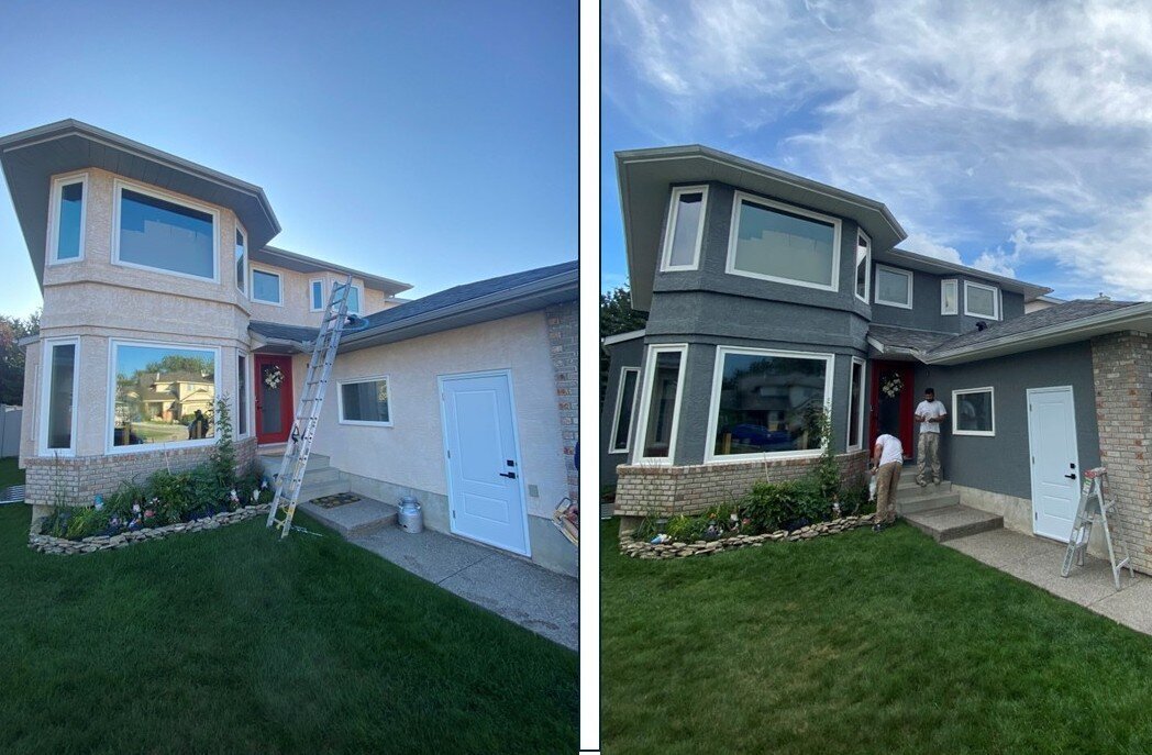 Operating throughout Calgary, Alberta, Elite Trade Painting Calgary provides specialized stucco painting, house painting, and exterior residential painting services tailored to the region’s climate.