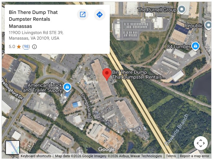 Bin There Dump That Dumpster Rentals Manassas