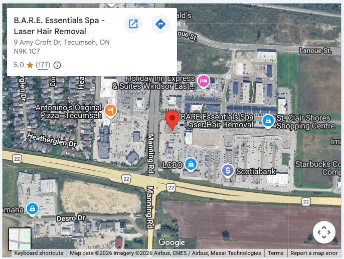 B.A.R.E. Essentials Spa - Laser Hair Removal