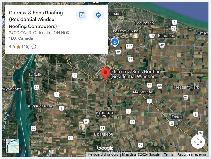 Cleroux & Sons Roofing (Residential Windsor Roofing Contractors)