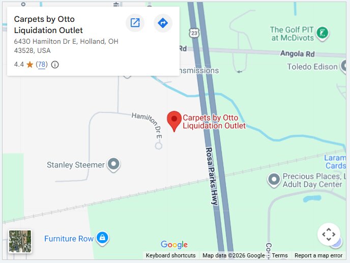 Carpets by Otto Liquidation Outlet