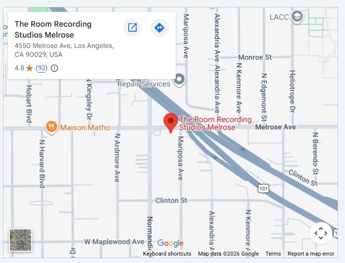 The Room Recording Studios Melrose