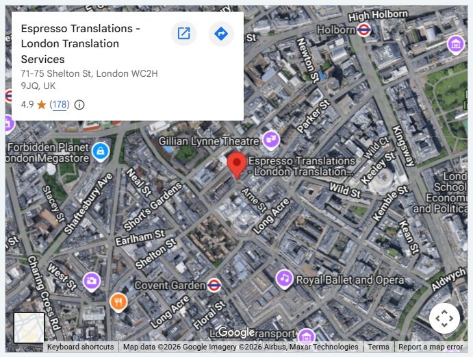 Espresso Translations - London Translation Services
