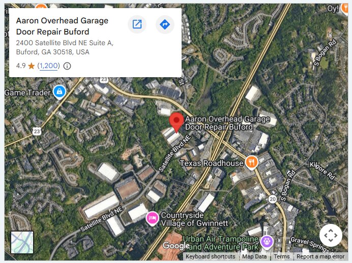 Aaron Overhead Garage Door Repair Buford
