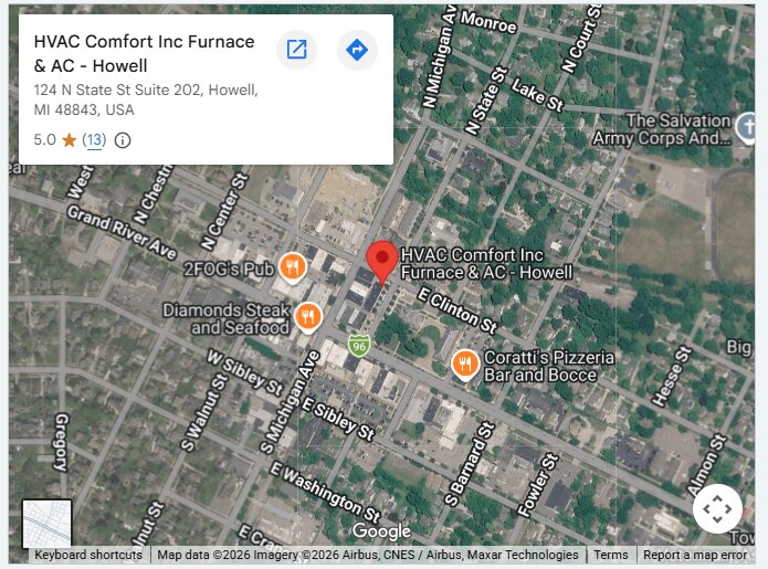HVAC Comfort Inc Furnace & AC - Howell