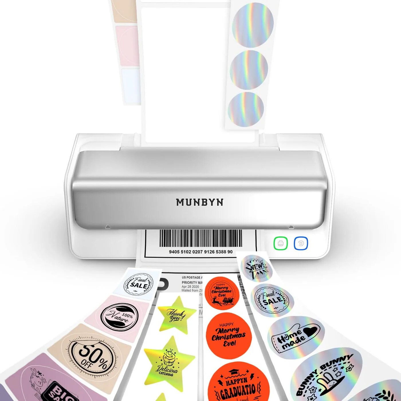Founded in 2017, MUNBYN is a global business technology company that provides thermal printers, mobile computers, barcode scanners, money counters, labeling solutions, and related business tools.