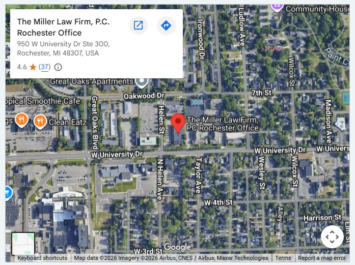 The Miller Law Firm, P.C. Rochester Office