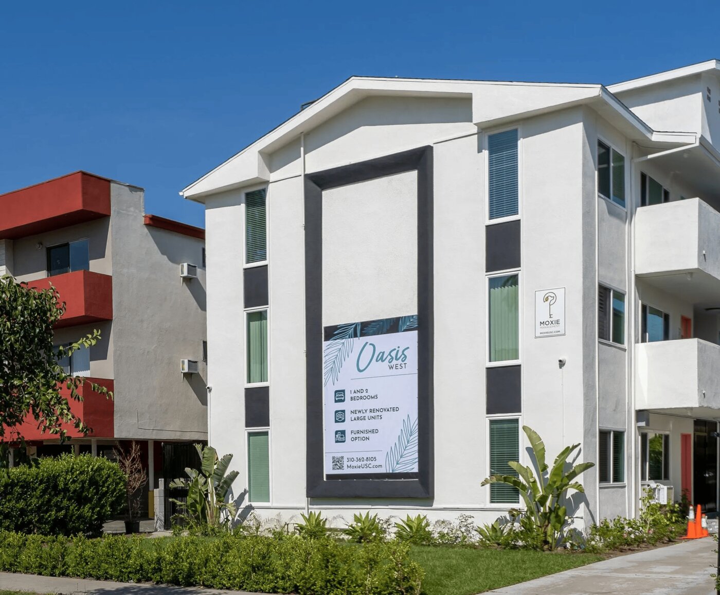 Moxie Management operates a diverse portfolio of student housing properties near the University of Southern California in Los Angeles, serving individual scholars, roommate groups, and larger student organizations.