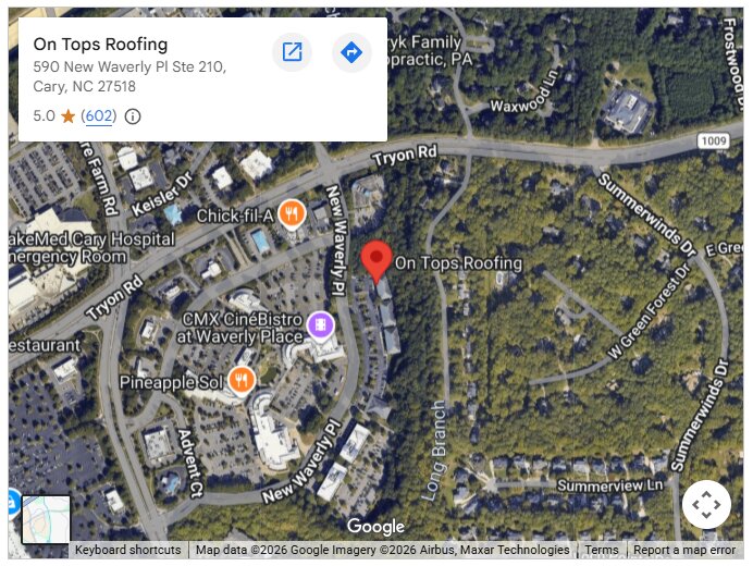 On Tops Roofing Highlights Cary Roof Repair Expertise with GAF Master Elite® Certification