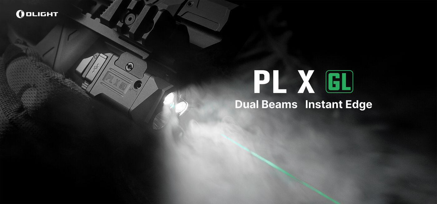 Olight Launches PL X GL Weapon-Mounted Tactical Light with Broad Holster Compatibility Dual Beams Instant Edge