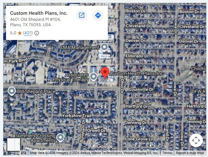 Custom Health Plans, Inc.