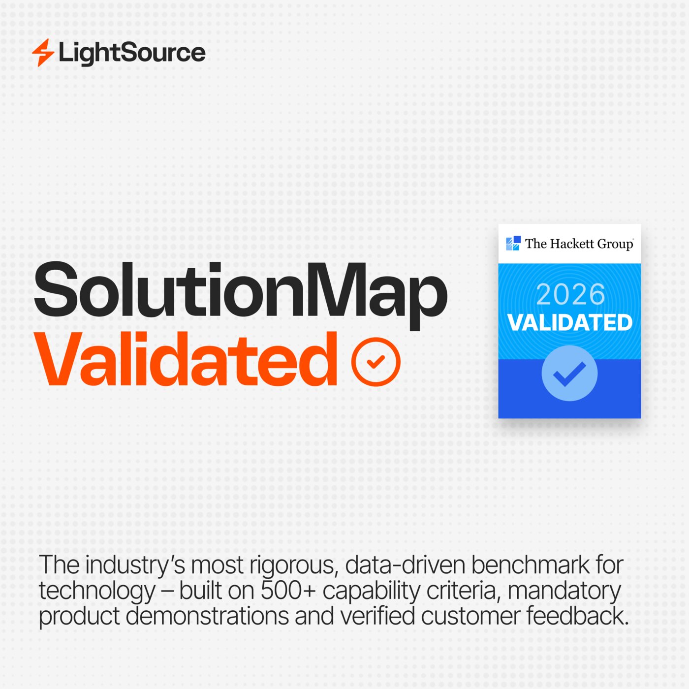 Assessment LightSource Earns Validation in The Hackett Group’s Fall 2026 SolutionMap Technology