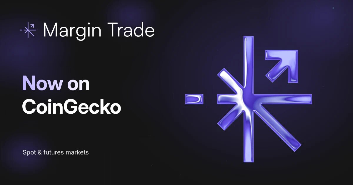 Margin Trade Spot and Futures Markets Now Tracked on CoinGecko