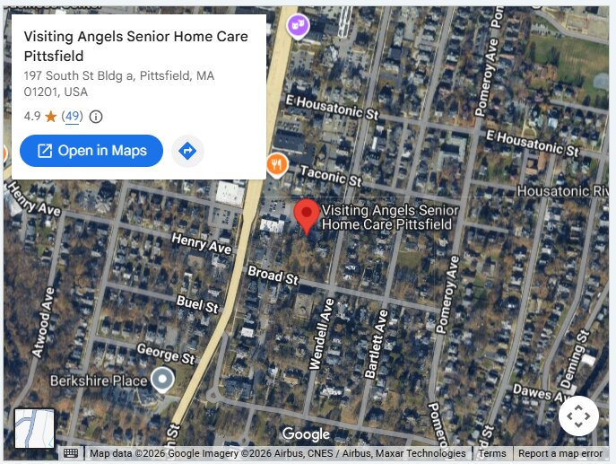Visiting Angels in Berkshire County named 2026 Top-Rated Home Care Agency by BusinessRate