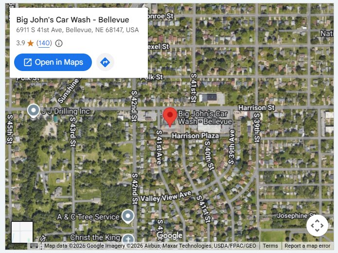 Big John's Car Wash - Bellevue