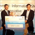 Eyal Eshed, CEO, accepting SmartContent 2011 Awards