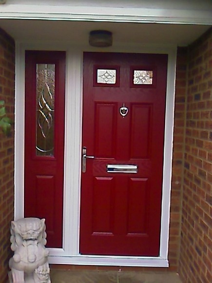 Red Composite Exterior Doors