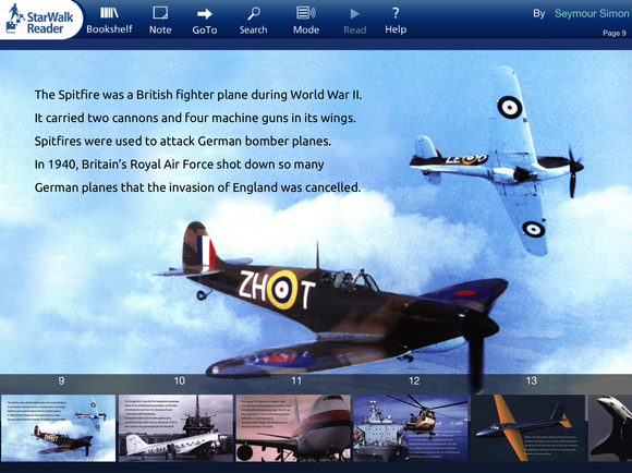 AMAZING AIRCRAFT, exclusively in the StarWalk Kids eBook collection