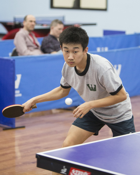 Westchester Table Tennis Center's Kai Zhang,15,#5 table tennis player in the USA, 2013 Eastern Open Champion