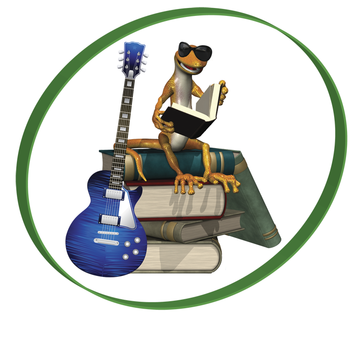 Lazy Gecko Books and More logo