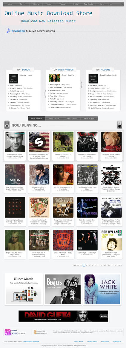 online music download store