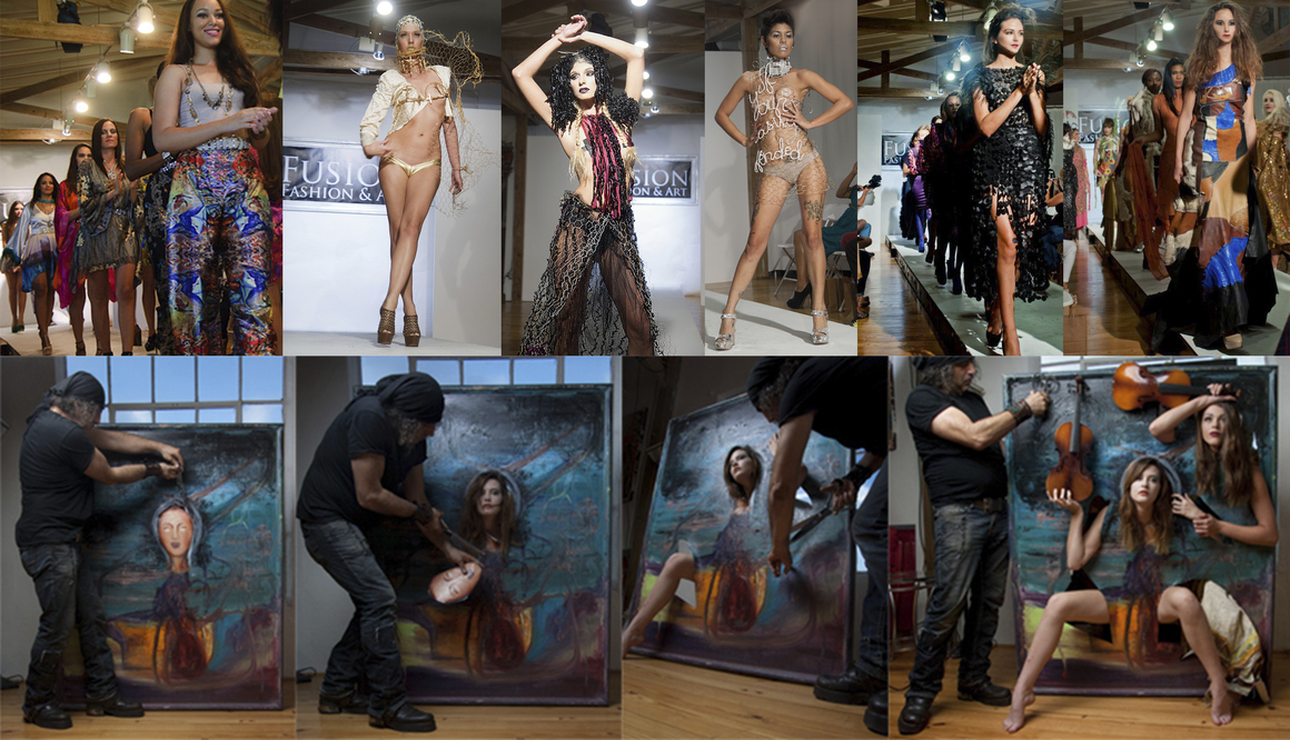 Palm Beach Invaded by Fusion Fashion Art