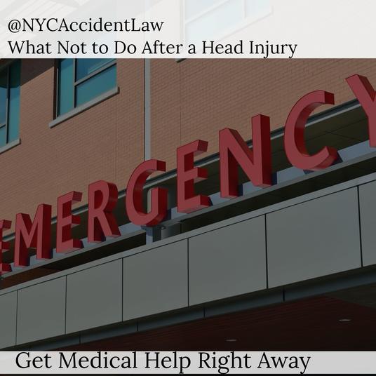 NY State Personal Injury Lawyer Discusses What Not To Do After A Head Injury