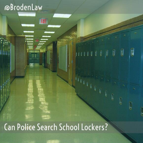 Can Police Search School Lockers?