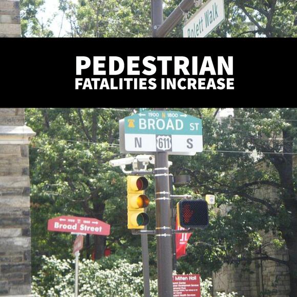 Pedestrian Fatalities Increase Says Philadelphia Pedestrian Accident Lawyer 