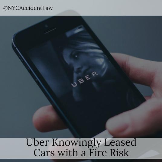 Uber Knowingly Leased Cars With A Fire Risk