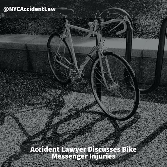 Accident Lawyer Discusses Bike Messenger Injuries