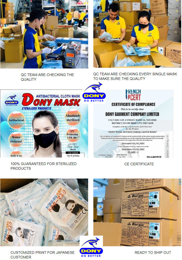 Wholesale Medical Sterilization 3-ply Antimicrobial Cotton Reusable Mask For Children and Adults