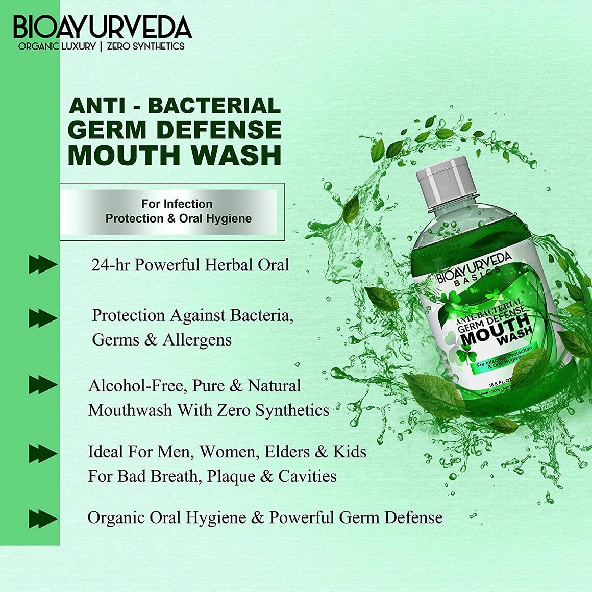 BIOAYURVEDA‌ ‌Launches‌ ‌Pure‌ ‌Organic‌ ‌‌Alcohol‌ ‌Free‌ ‌Mouthwash‌ ‌