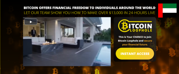  Bitcoin Loophole is an auto trading platform for cryptocurrency