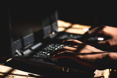 Bigstock The Hacker Using His Laptop