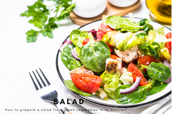 How to prepare a salad from green vegetables in 10 minutes?