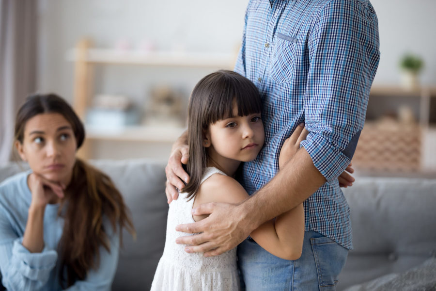 Bigstock Unhappy Little Child Hug