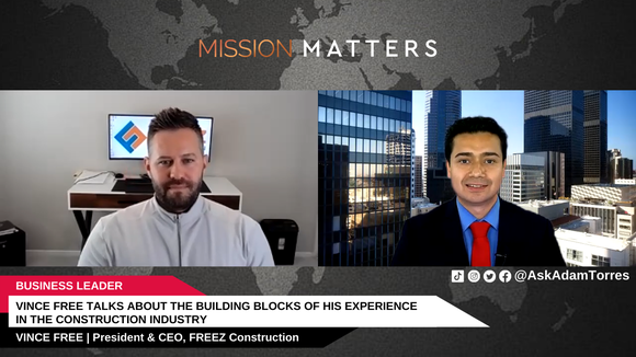 Vince Free was interviewed on the Mission Matters Business Podcast by Adam Torres. 