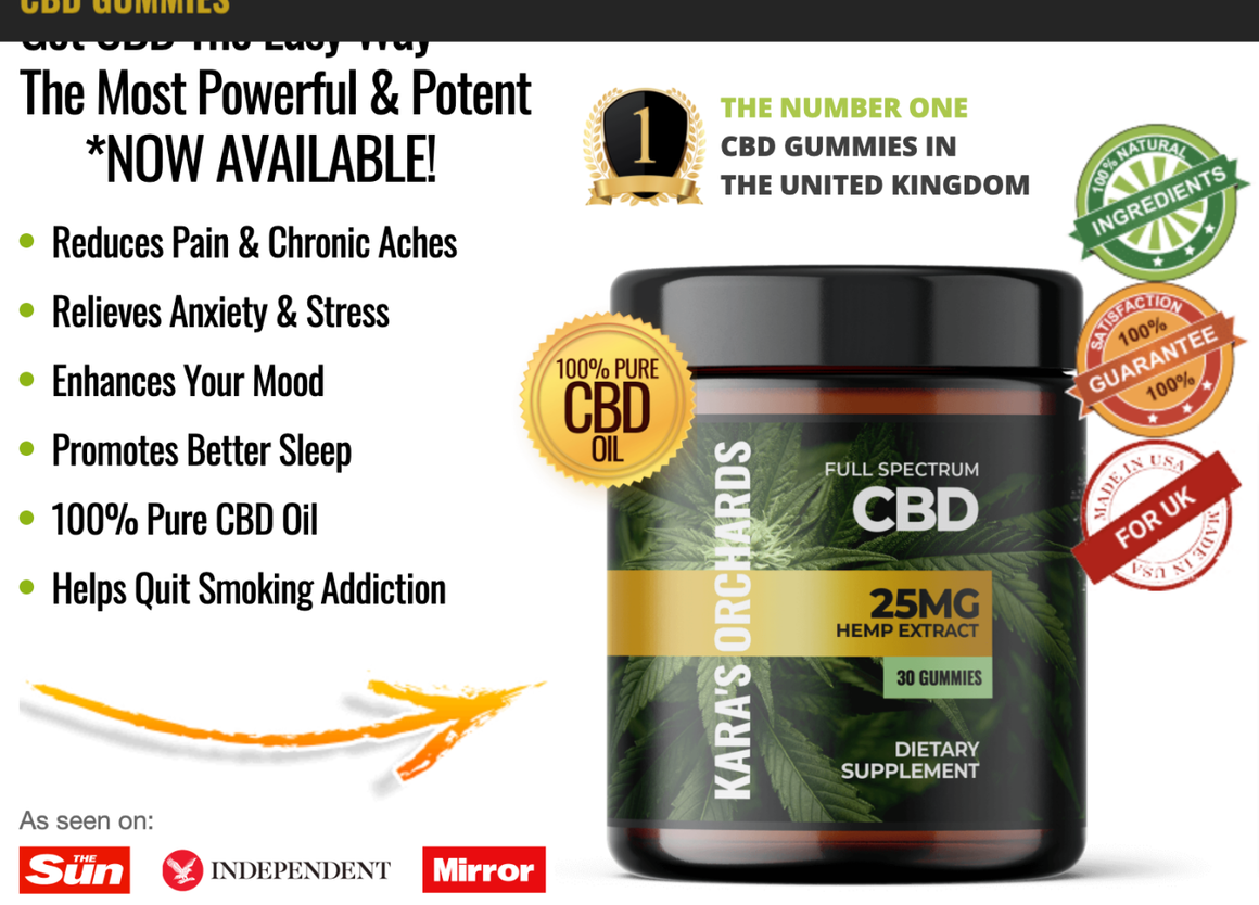 Kara’s Orchards CBD Gummies Reviews UK 2021: Shocking Price & Benefits