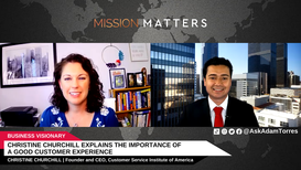 Christine Churchill was interviewed on the Mission Matters Business Podcast by Adam Torres.