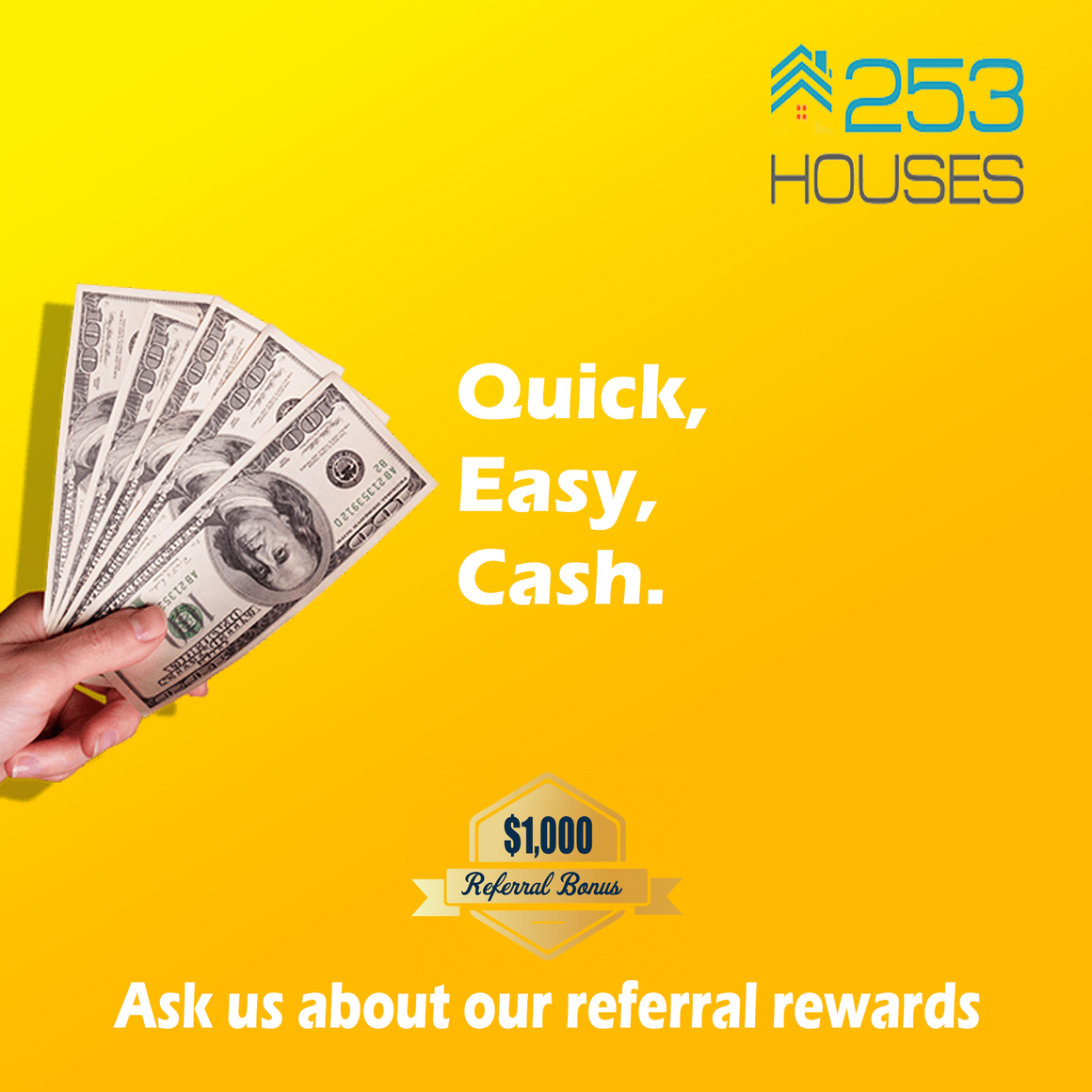 253 Houses™ Is Offering $1,000 Referral Fees For Vacant Properties