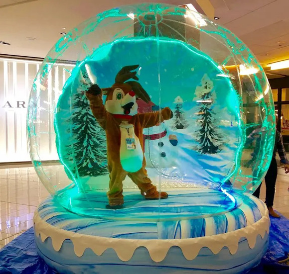 The Wow Factor Added 2 Incredible Snow Globes for Holiday Parties