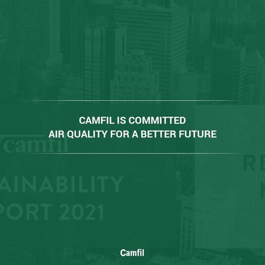 Camfil sustainability report 2021 - A SUSTAINABLE COMMITMENT: AIR QUALITY FOR A BETTER FUTURE