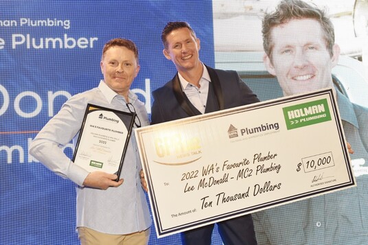 Former Tap Dog Dancer Wins “WA’s Best Plumber” Award and $10k