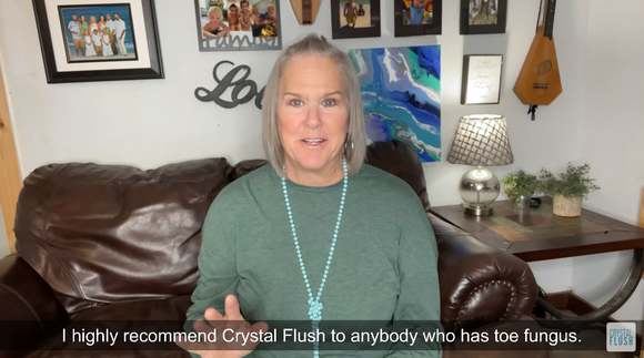 How Crystal Flush Helps Eliminate Toe Fungus? Satisfied User Shares Her Experience.