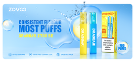 VOOPOO x ZOVOO Jointly Launched The Futuristic Ceramic Coil Disposable DRAGBAR Z700 SE