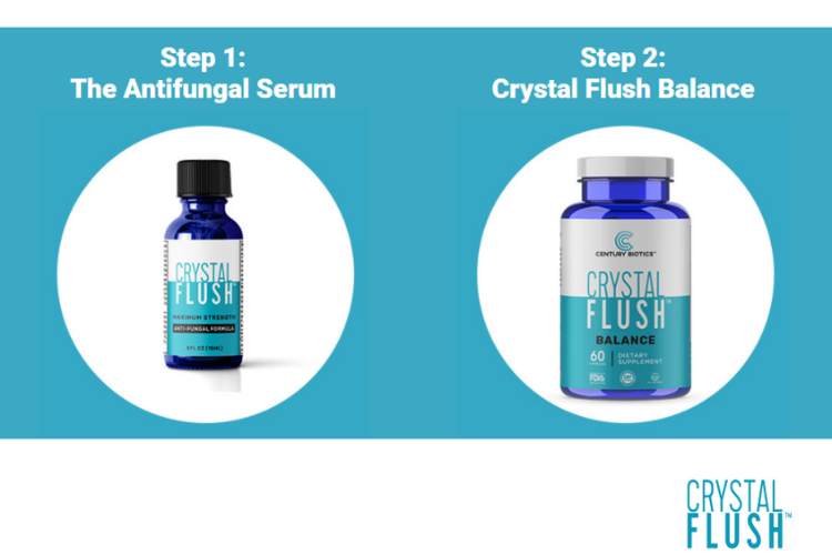 Does Crystal Flush Work For Toenail Fungus How Crystal Flush Unique 2-Step Fungal Flush System Can Help You Get
