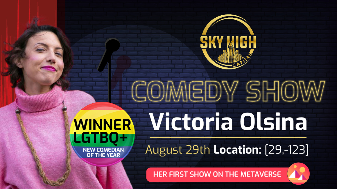 Stand-up Comedian Victoria Olsina Makes History as First Argentine Comedian to Perform in the Metaverse  