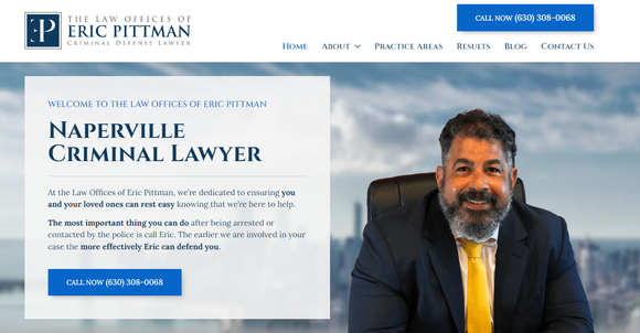 Naperville Criminal Lawyer Eric Pittman Announces Launch of New Website