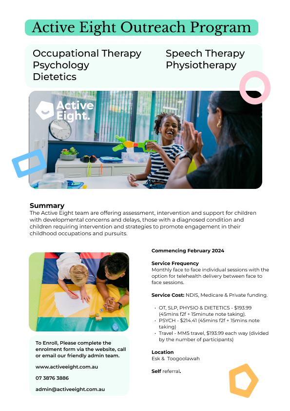 Active Eight Now Offers Rural and Outreach Therapy